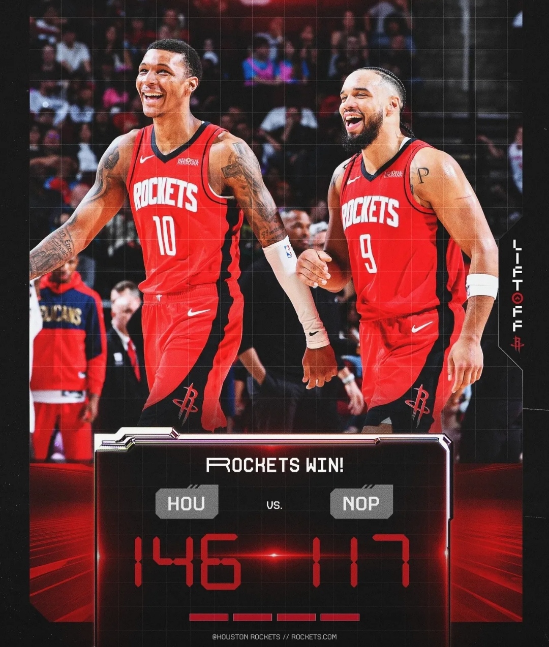 火箭客场击败篮网，继续领跑西区